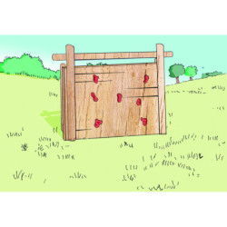 Mur d'escalade 2 faces