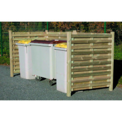 Cache conteneur en bois