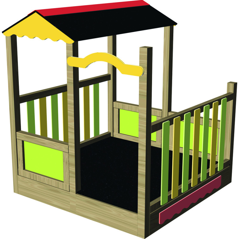 CABANE MARCHANDE pour aire de jeux