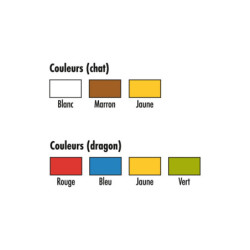 Corbeille de parc public DRAGON ET CHAT