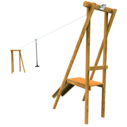 Tyrolienne jardin public DOBRA