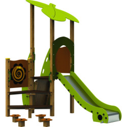 Structure toboggan bois PARC FORET