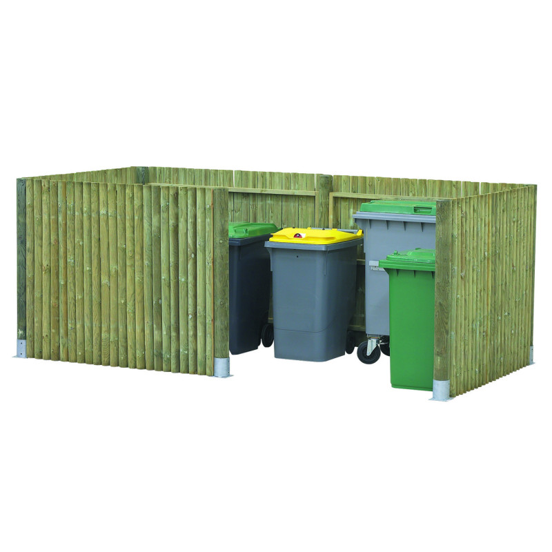 Cache conteneur en bois CANTABRIE