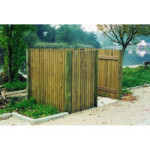 Cache conteneur en bois CANTABRIE