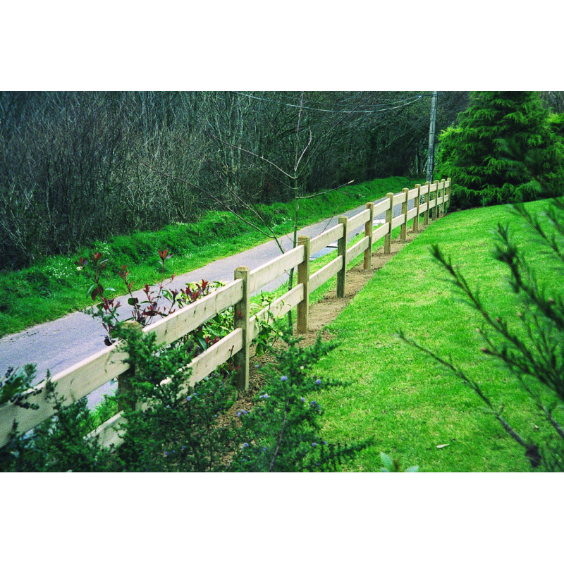 Clôture bois espaces publics ALPES