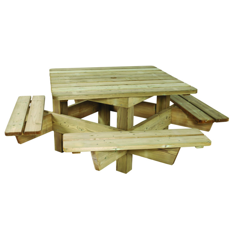 Table pique-nique bois FLORA