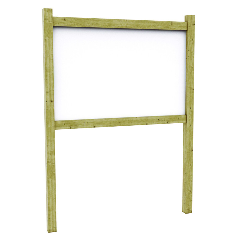 Panneau d'information bois POTEAUX CARRES