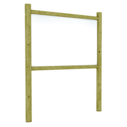 Panneau d'information bois POTEAUX RONDS