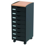 Desserte à tiroirs pour bureau