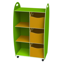 Meuble 2 étagères + 3 tiroirs