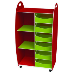 Meuble 2 étagères + 6 tiroirs