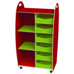 Meuble 2 étagères + 6 tiroirs