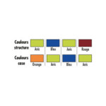 Meuble de rangement scolaire mobile