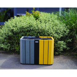 Corbeille publique de tri sélectif ALLIUM