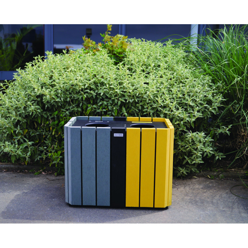 Corbeille publique de tri sélectif ALLIUM