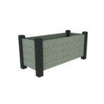 Jardinière en plastique recyclé JARDIORANGERIE