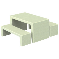 Table d'extérieur en béton DIONA