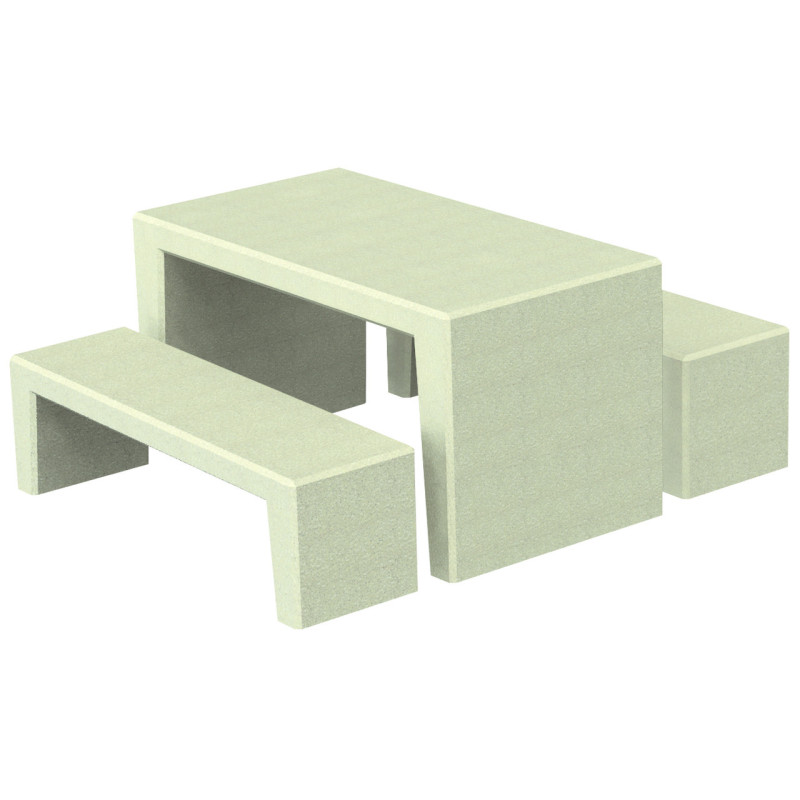 Table d'extérieur en béton DIONA