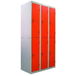 Vestiaire monobloc 2 niveaux