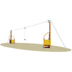 Tyrolienne pour aire de jeux ILLINOIS