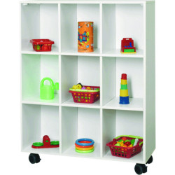 Meuble scolaire mobile 9 cases