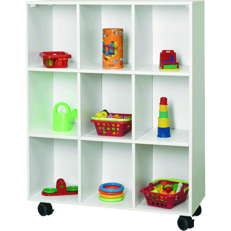 Meuble scolaire mobile 9 cases