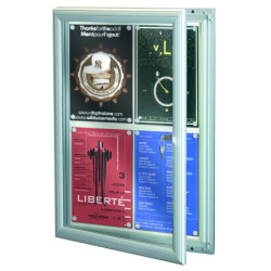 1 porte - cadre alu anodisé