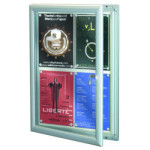 1 porte - cadre alu anodisé