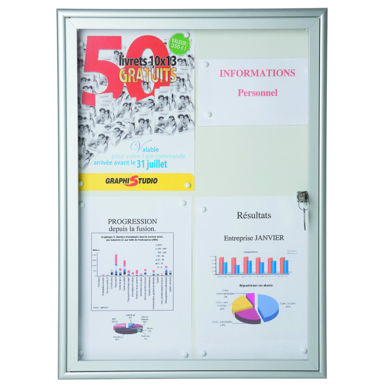 Vitrine d'affichage intérieur NATURA