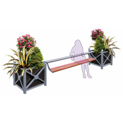 Jardinière en acier JARDIORANGE