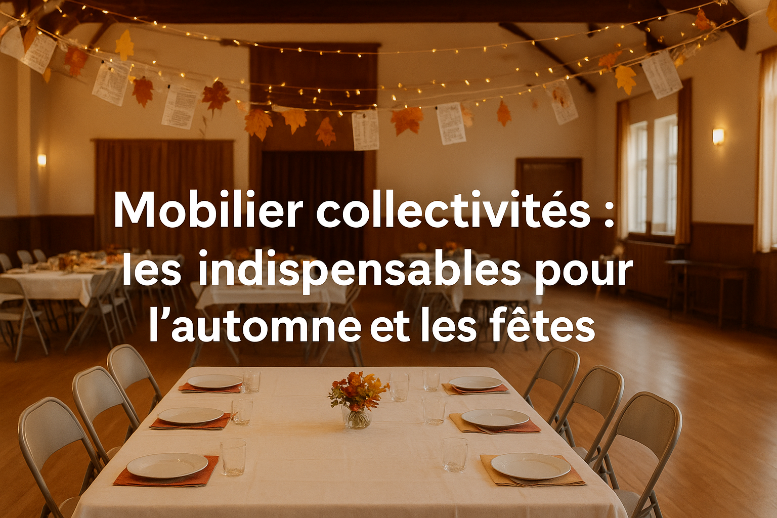 mobilier intérieur salle des fêtes
