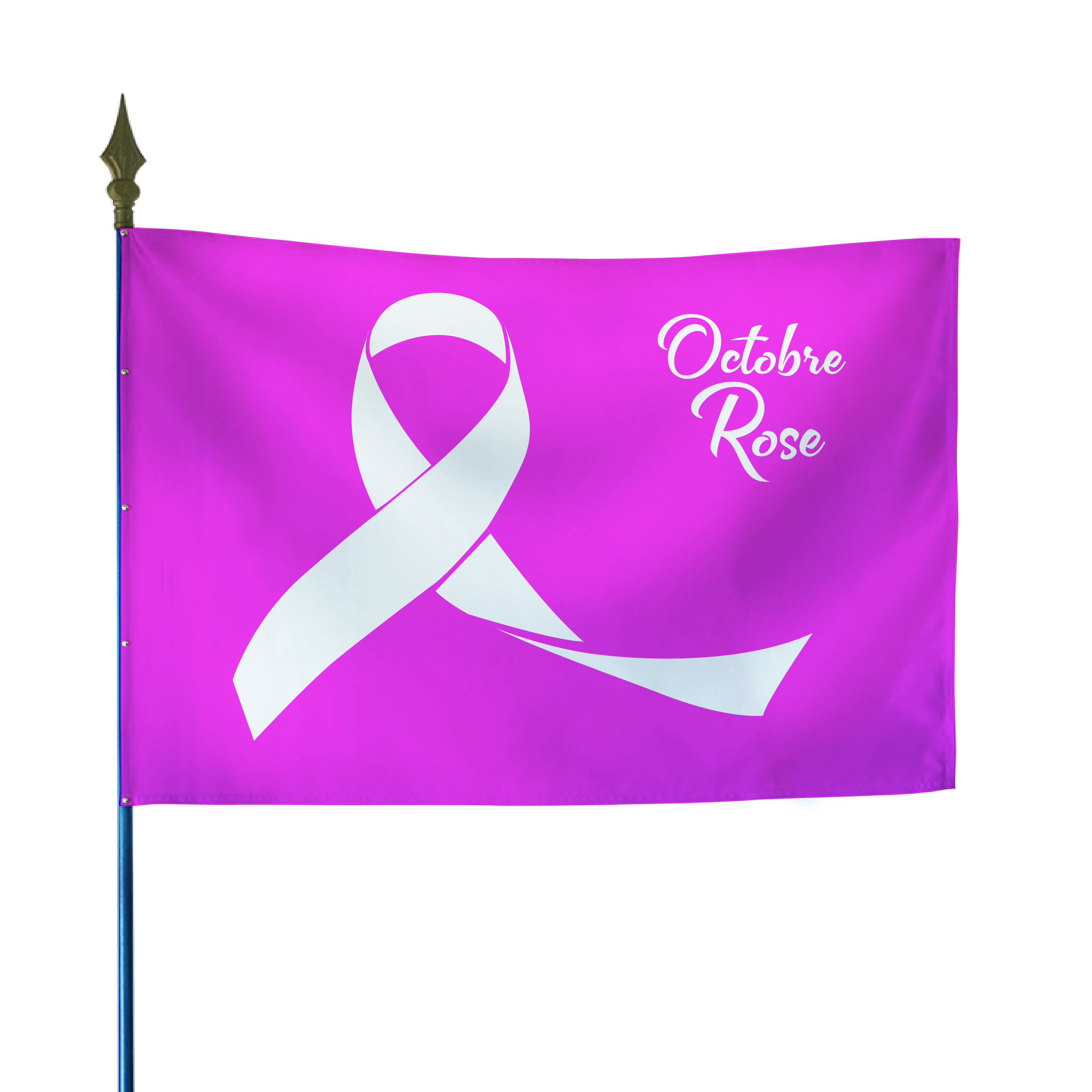 drapeau octobre rose